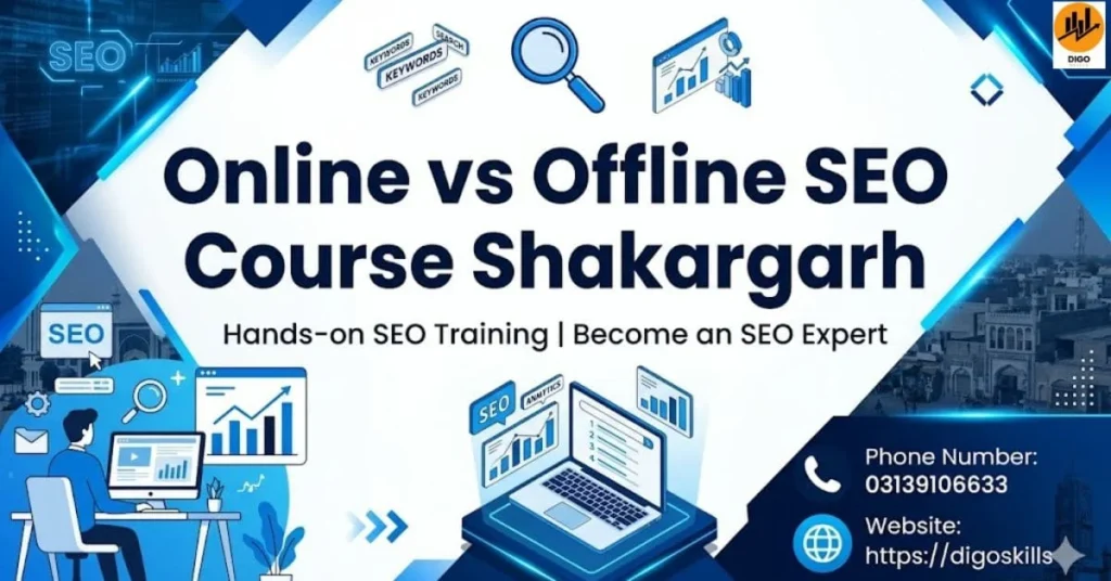 Online vs Offline SEO Course Shakargarh