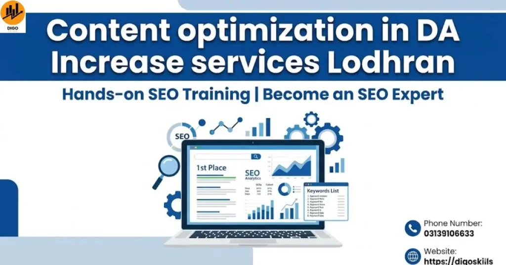 Content optimization in DA Increase services Lodhran