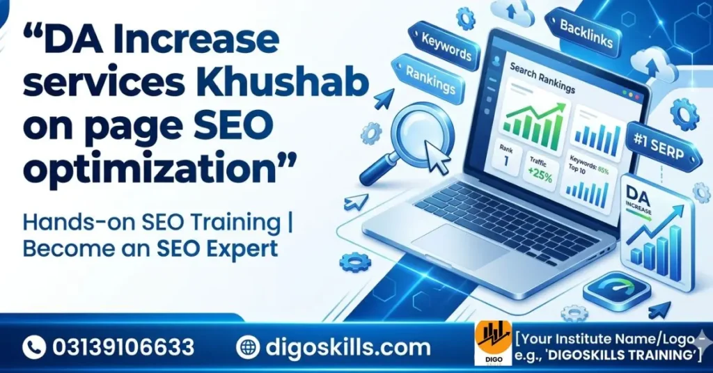 DA Increase services Khushab on page SEO optimization