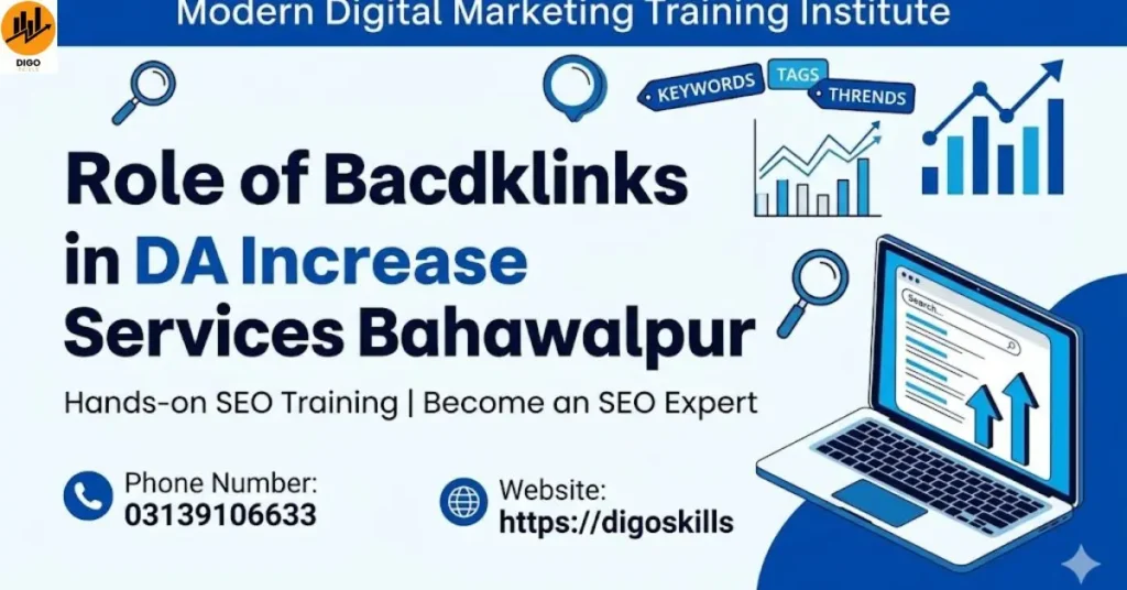 Role of Backlinks in DA Increase Services Bahawalpur