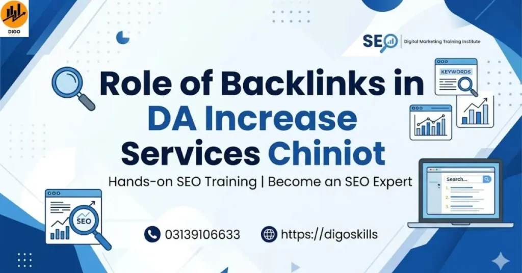 Role of Backlinks in DA Increase Services Chiniot
