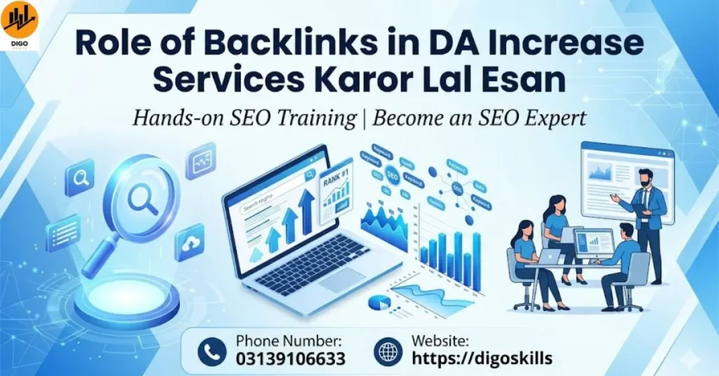 Role of Backlinks in DA Increase Services Karor Lal Esan
