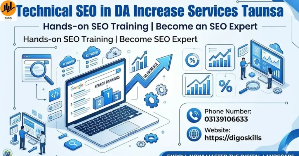 Technical SEO in DA Increase Services Taunsa