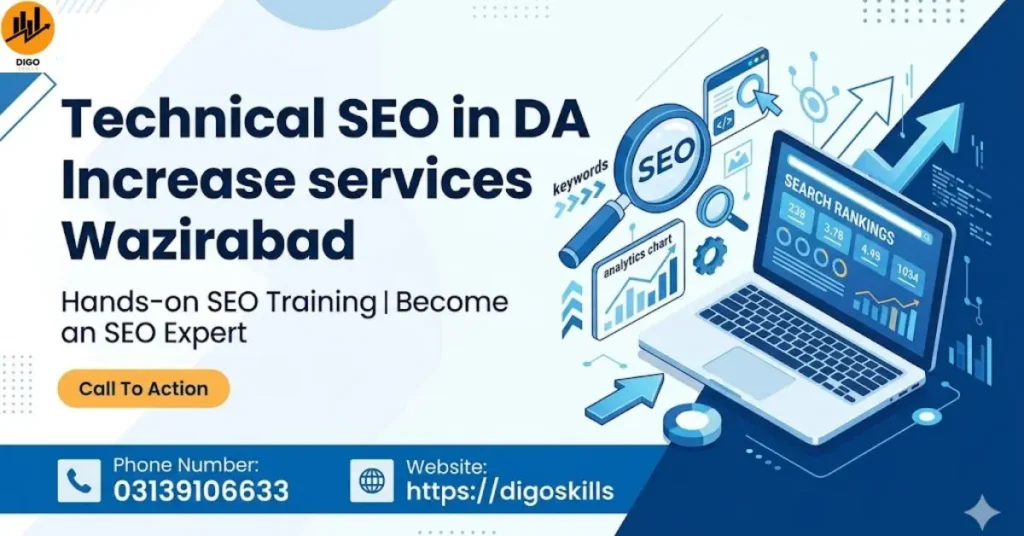 Technical SEO in DA Increase services Wazirabad